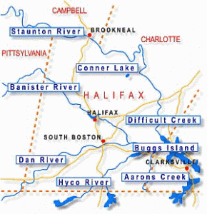 Waterways in Halifax County, VA