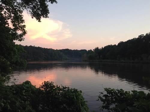 Sunset on Banister Lake