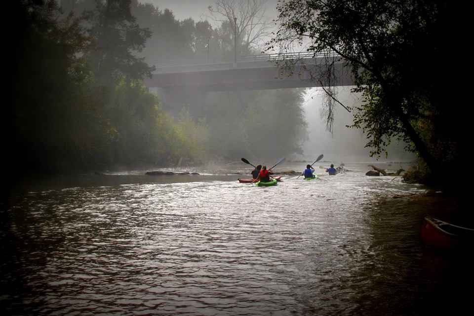 Kayakers on Banister River