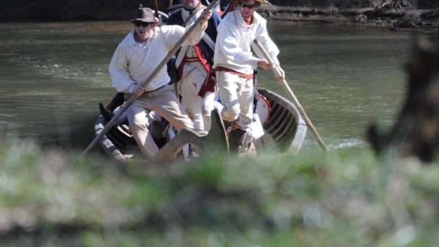 Crossing of the Dan Reenactment