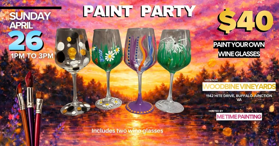 wine glass paint