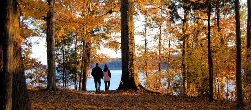 People walking at Staunton River State Park